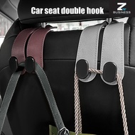 ZS 2 hooks Car Tools Metal Hook Hanger Car Seat Back Double Hook Seat Back Hook Suede Hook For Car I