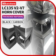 LC135 V3-V7 Front Horn Cover Set Panel Cap Coverset LC V2 V3 V4 V5 V6 V7 Black Carbon Yamaha Accesso
