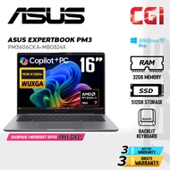 Asus 16" ExpertBook PM3 Laptop AMD Ryzen Ai 7 350 32GB 512GB WUXGA Win11Pro 3Y Onsite - PM3606CKA-MB