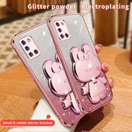 For Samsung Galaxy A31 Case Shockproof Electroplated Back Cover For Samsung A31 Stand Phone Casing