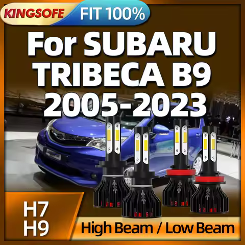 30000LM LED Light Bulb Car H7 H9 6000K White Headlight For SUBARU TRIBECA B9 2005 2006 2007 2008 200