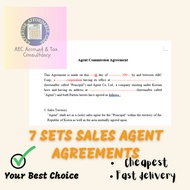 Sales Agreements, Agent commission agreement, Sales marketing agreement(Total 7 sets)