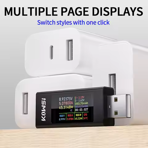 KWS-MX23 USB Tester DC 4-30V 0-8A Digital Voltmeter Amperimetro Power Meter Voltage Current Tester P