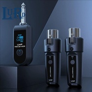2.4G Wireless XLR Microphone System - Dynamic Transmitter and Receiver for Guitar Audio Mixer