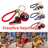 Mini shoe basketball keychain 3D keychain bag pendant,Jordan Curry Irving basketball keychain backpa