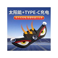 Emoticon Demon Eye led Light Car Eye Cute Solar Car Light Dynamic Big Eye Light Car dj