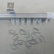 Curtain Rail Rod Window Vitrase Block Rod Full Set Size 225-400cm