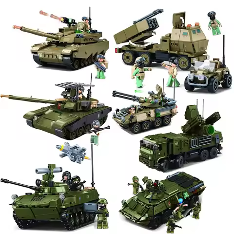 WW2 Military IFR-T90AS OEF-M1XS Tank BTR-80 Armored Personnel Carrier Building Blocks Pantsyr-S1 Air