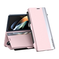 FCHOCE Luxury Leather Phone Case For Samsung Galaxy Z Fold 4 Fold 3 With Pen Slot Cases For Fold4 Fo