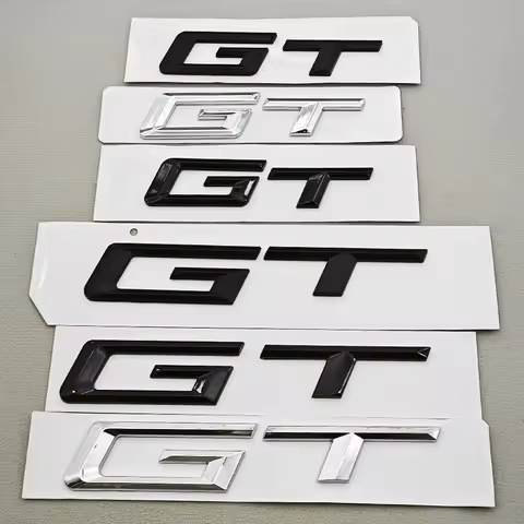 3D ABS Car Letter Rear Trunk Badge Auto GT Logo Emblem Decals For BMW GT 320i 330i 340i 528i 535i 63