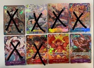One piece card game tcg opcg file Luffy Ace Law Sabo Shanks Red hair Promo SP SEC Alt Art Alternate 