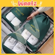 (STO44) WATERPROOF DUSTPROOF TRAVEL SHOES BAG SLIPPER STORAGE BAG SHOES ORGANIZER DRAWSTRING BAG / B