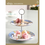 British Aynsley Aynsley Hut Garden Windsor Double Dessert Table Fruit Plate Cake Dessert Dessert Sta