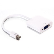 Mini Display Port Male to VGA Female Adapter Cable for Apple Mac (ขาว)