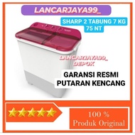 MESIN CUCI SHARP 2 TABUNG 7 KG 8 KG