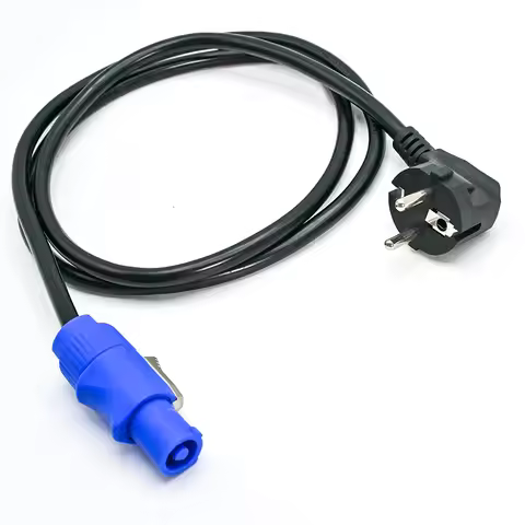 High fleixble Powercon Schuko Cable 1m 1.5m 2m 3m 5m 8m 10m 3x1,5 mm² Compatible Main Power Cord Kab