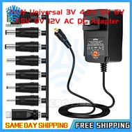 36W Universal 3V 4.5V 5V 6V 7.5V 9V 12V AC DC Adapter Power Supply for LCD LED Light Strip Router HU