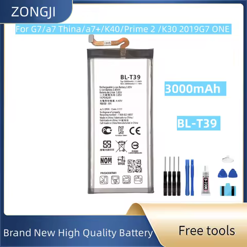 New Battery 3000mAh BL-T39 BLT39 BL T39 Replacement Battery For LG G7 G7+ G7ThinQ LM G710 Phone Batt