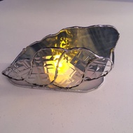 LED 蠟燭台海貝殼玻璃灣景