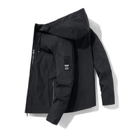 【Ready Stock】jaket lelaki Men outdoor jacket windproof and waterproof men's jacket Men's Good Quality Waterproof Jacket Jaket tahan air jaket luar
