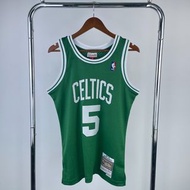 M&N Kevin Garnett #5 波士頓塞爾特人 Boston Celtics 07-08赛季 熱壓 球迷版 球衣 Swingman Jersey 全場購滿$600打9.5折 / 滿$800打