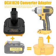 DCA1820 Battery Adapter for Dewalt 20V Battery DC9096 DE9098 DE9096 To for Dewalt 18V Nickel Tools