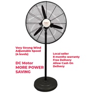 26" Industrial Stand Fan  Low Consumption Energy  DC
