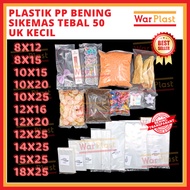 Clear PP Plastic Sikemas Thickness 50 Small Size 8x12 | 8x15 | 10x15 10x20 | 10x25 | 12x16 | 12x20 |