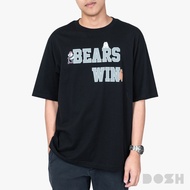 DOSH MENS OVERSIZED T-SHIRTS WE BARE BEARS เสื้อยืดโอเวอร์ไซส์ DBBMT5048-BL