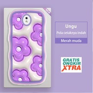 HP UNGU Samsung J2 J7 Prime Pro J7 2015 Core NXT J5 Pro 4G 2017 J3 2016 Colorful 3D Purple Flower Wa
