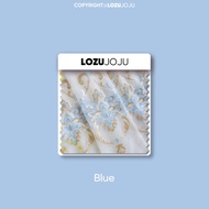 LOZUJOJU European Embroidered Sheer Curtain Translucent 260cm Height Tulle for Living Room Bedroom W