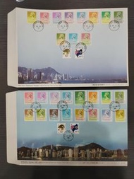 香港通用郵票 首日封(1987年）及結日封（1992年）