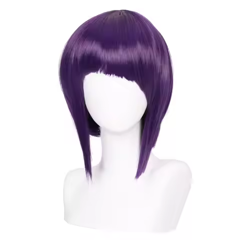 Anime Boku no Hero Academia Kyoka Jiro Jirou Kyouka Short Dark Purple Anime Cosplay Wig Anime My Aca