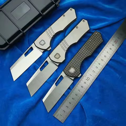 LEMIFSHE VANAX Yeager-M V3 154CM Blade Titanium Handle Ceramic Bearings Pocket EDC Tool Camping Kitc