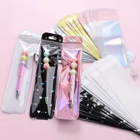 Transparent Plastic Ziplock Bags, Jewelry Display Packaging Bags for Jewelry Packaging, Pen Display