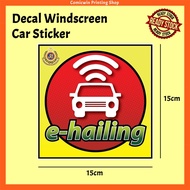 CMC906/958 E-Hailing Car Sticker for Windscreen (Interior Static Sticker) Pelekat Cermin Dalam