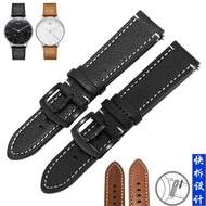 Handmade leather watch strap substitute Omega Tissot Longines Timex Feike frosted cowhide leather strap 20/22mm