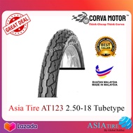 TAYAR ASIA TIRE TUBE-TYPE TYRE AT123 2.50-18 (250-18) (BUNGA SOTONG)