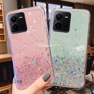 Casing For Vivo V25 pro V25pro V25E V 25 Phone Case Soft Silicone Foil Bling Glitter Transparent Cle