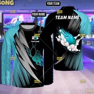 【FREE CUSTOM】3D Bowling Polo Shirts For Team BO0376 Bowling balls and pins with for men, casual stre