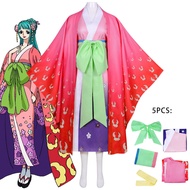 One Piece Wano Country Kozuki Hiyori Cosplay Kimono Costume