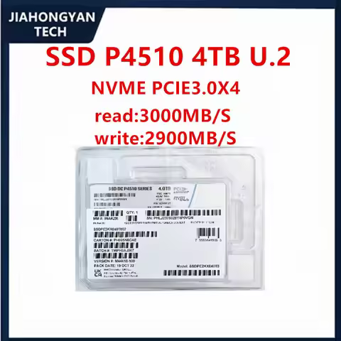 NEW Original FOR Intel SSD P4510 2T 1T 4T 8T Enterprise U.2 interface NVME protocol