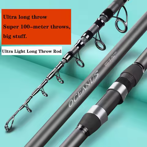 5.4m Sea Fishing Rod 36T Carbon Fiber Distance Throwing Ocean Boat Fishing Spinning Rod Super Hard T