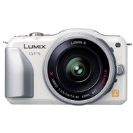 【Excellent】  Lumix GF5 Mirrorless Camera with Lens Kit and Powered Zoom Lens, Shell White, DMC-GF5X-