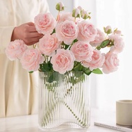 Artificial Flowers Artificial Flowers Peony Roses Bouquets Dried Flowers Living Room Table Decorations Peony Flower Decorations Decorative Silk