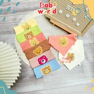 Yếm ăn dặm tam giác Muslin 4 lớp BeeOn màu trơn may đính hoạ tiết hình thú đáng yêu cho bé Shop Baby