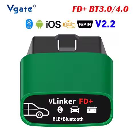 Vgate vLinker FD+ ELM327 V2.2 Bluetooth 4.0/3.0 Code Reader Scanning Tool OBD2 Car Diagnostic Scanne
