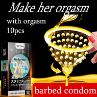 10pc/box High quality Male Condom Delayed large particles condom with bolitas condom for men sex