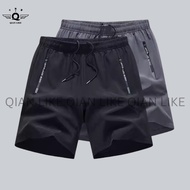 Loose Men's Shorts Comfort Zipper Casual Sports Ice Silk Rope Bottoms Pants seluar pendek lelaki celana pendek