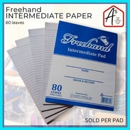 ▴ ♞ Ω A's INTERMEDIATE PAPER (1 Pad) - GRADE 5&6 Intermediate Writing Pad Long Pad (SOLD PER PAD )